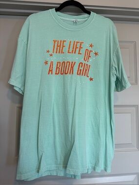The Life of a Book Girl Graphic Tee - Mint